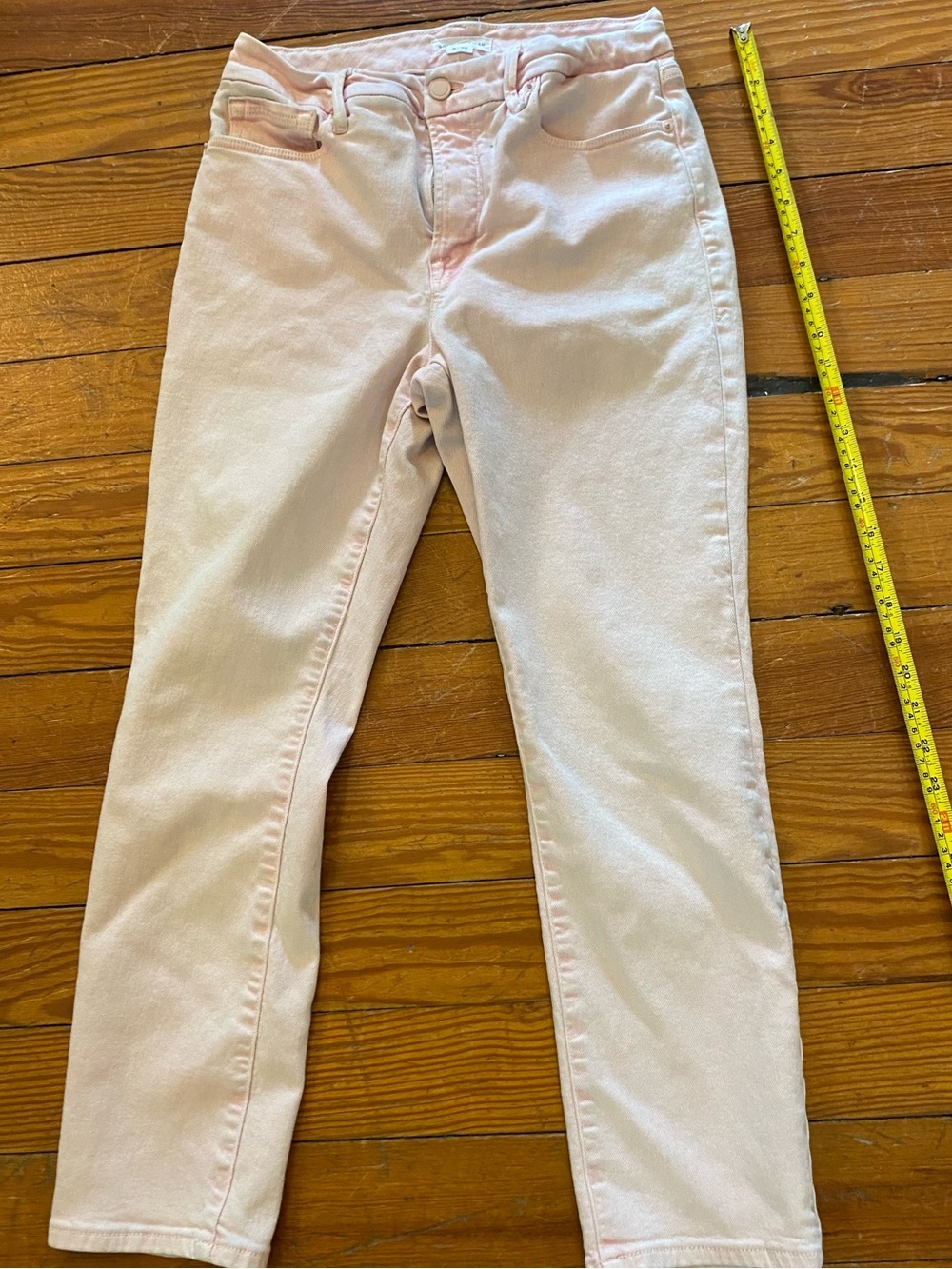 Pink Good American Good Legs Straight Jeans Mineral Rose Quartz - 8/29